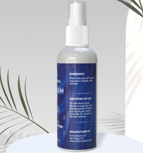 Básico Mineral, Spray De Óleo De Magnésio Puro - 8 Fl Oz - S - Imagem 6