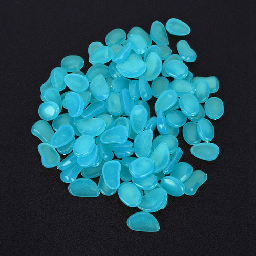 100pcs Pedra Luminosa Decoração Fluorescente Jardim Quintal - Imagem 3