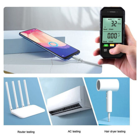 Testador De Radiação Eletromagnética Digital Lcd Emf Detecto - Imagem 4