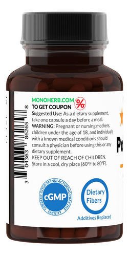 Monoherb Policosanol 100 Mg Por Cápsula - 90 Cápsulas Vegeta - Imagem 2