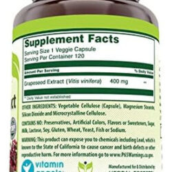 Extrato De Semente De Uva Herbal Secrets 400 Mg Suplemento D