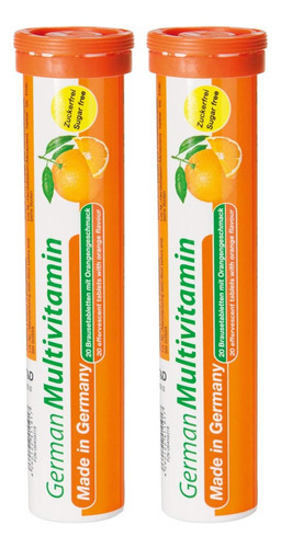 Multivitaminas Alemãs 10 Vitaminas - 40 Comprimidos Efervesc