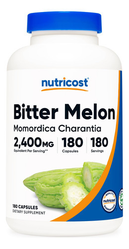 Suplemento Nutricost Bitter Melon 600 Mg (2.400 Mg Eq.) 180
