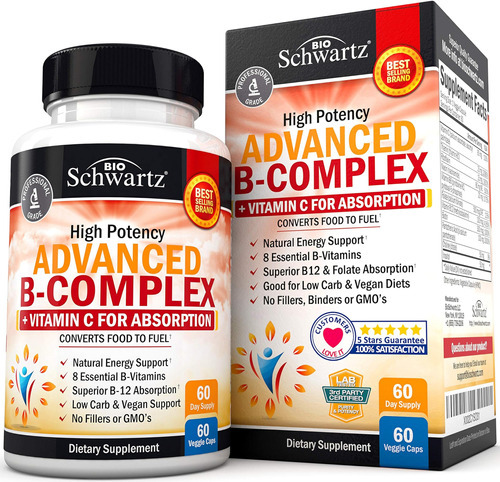 Vitamina B-12 Marca Bioschwartz, 100 Mcg, 60 Pastilhas