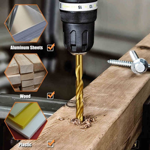 Conjunto De Brocas Metal Multi Bits Tools Drill 99 Unidades - Imagem 8