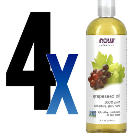 Óleo De Semente De Uva 473ml Now Foods Grapeseed Oil 4un - Imagem 2