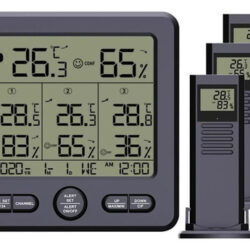 Termohigrômetro Digital Sem Fio Interno E Externo