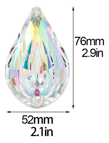 90mm Grande Bola De Cristal Prisma Pingente Gota Bead Para - Imagem 3