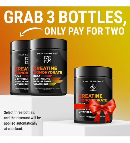 Gummies De Monohidratos De Creatina 5mg Com Bcaa L-citrulina - Imagem 2