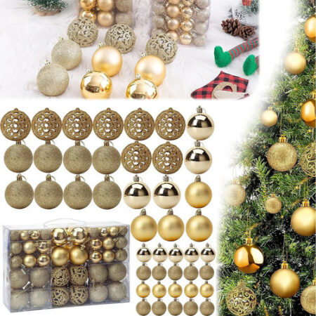 Pacote De 100 Esferas De Natal Para Decoração De Árvores - Imagem 10