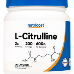 Suplemento Nutricost Pure L-citrulina Em Pó 600g