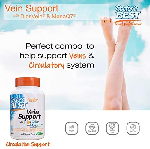 Doctors Best Vein Support Com Diosvein & Menaq7, Circulaçã - Imagem 2