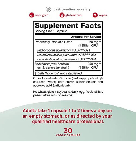 Jarrow Formulas Jarro-dophilus Gut Calm Probiotic - 3 Bilhõe - Imagem 4