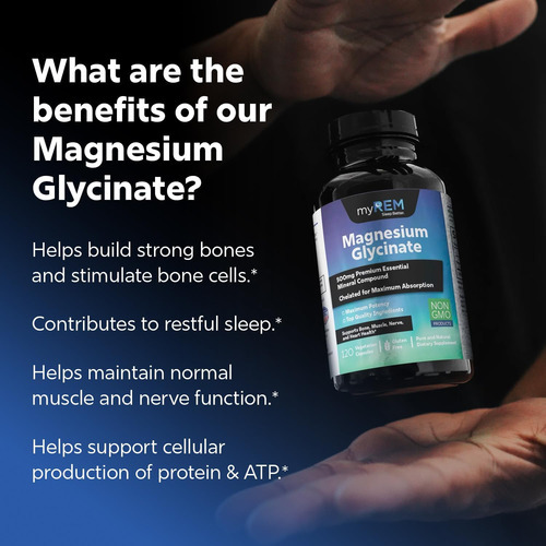 Myrem Glicinato De Magnésio, 500mg De Composto Mineral Essen - Imagem 6