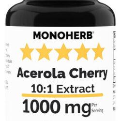 Monoherb Extrato De Acerola Cereja 1000 Mg - 90 Cápsulas