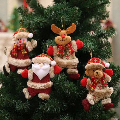 Decorações De Natal Boneco De Neve Papai Noel Alce Urso 20p - Imagem 6