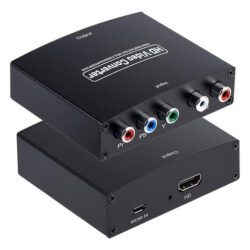 Conversor De Áudio E Vídeo Ypbpr R/l Para Hdmi Para Dvd Hdtv