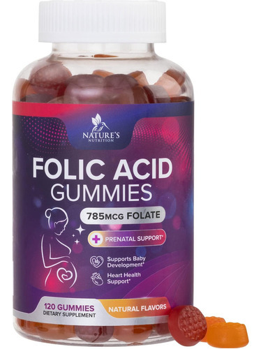 Vitamina Pré-natal/natures Nutrition/120 Gomitas
