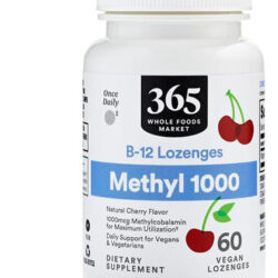 365 Da Whole Foods Market, Pastilhas B-12, Metil 1000, Sabor