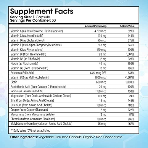 Cápsulas Multivitamínicas Bariátricas Shiny Leaf Sem Ferro - Imagem 4