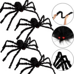 4 × Decoração De Porta Decorativa De Halloween Giant Hairy S
