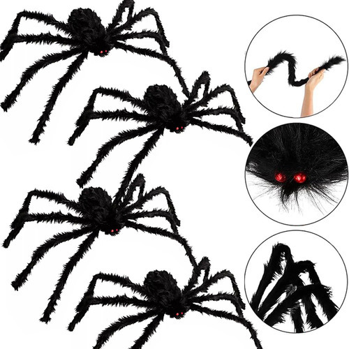 4 × Decoração De Porta Decorativa De Halloween Giant Hairy S