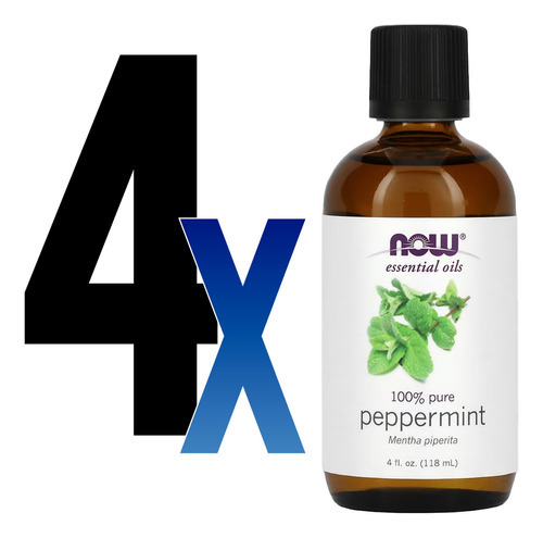 Óleo De Hortelã-pimenta Now Foods Peppermint 118ml 4un - Imagem 2