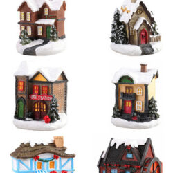 W 6 Decorações De Natal Sala De Neve Da Vila De Natal