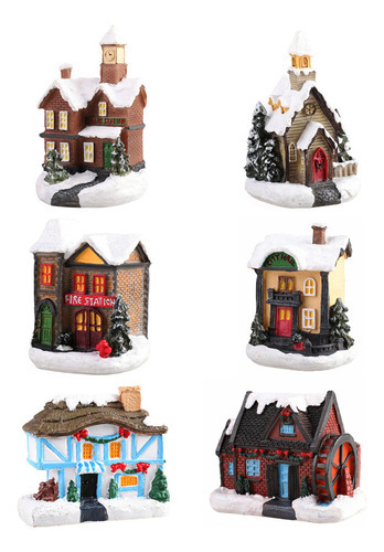 W 6 Decorações De Natal Sala De Neve Da Vila De Natal