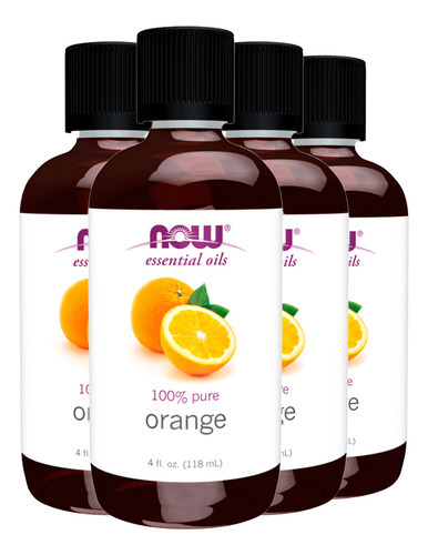 Óleo De Laranja Now Foods 118ml Puro Importado 4un