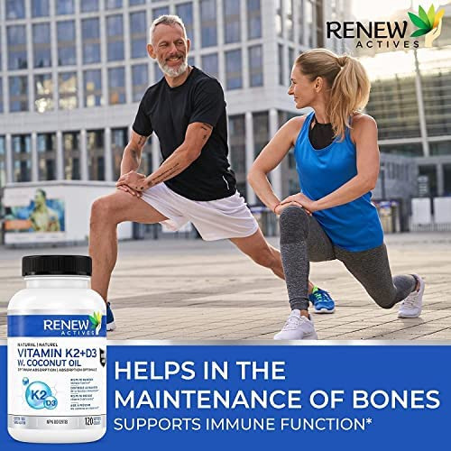 Suplemento Renew Actives D3 K2 Com Óleo De Coco Orgânico Pa - Imagem 6
