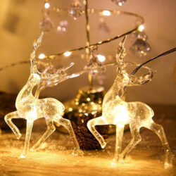 A Veados De Natal Iluminam Decorações Para Árvores De Natal
