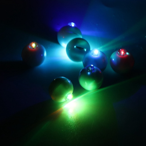 Luzes Led 100pcs Mini Lâmpadas De Bola De Balão Redonda Nata - Imagem 5
