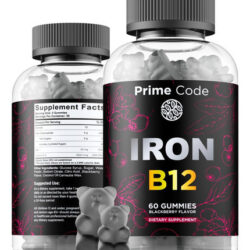 Gomas De Ferro Para Mulheres E Homens Com Vitamina B12, Supl