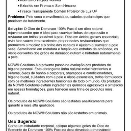 Óleo De Damasco Now Foods 100% Puro 118ml Importado 4un - Imagem 5