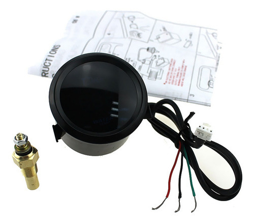 2 "52mm Universal Carro Caminhão Digital Azul Led - Imagem 3