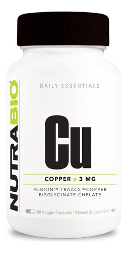 Quelato De Cobre Nutrabio (3mg), Suporte Imunológico - 90 C