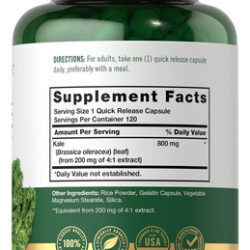 Extrato De Couve Carlyle 800mg | 120 Cápsulas | Não-ogm E Se