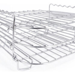 Rack De Três Camadas Airfryers De Aço Inoxidável, Quadrado V
