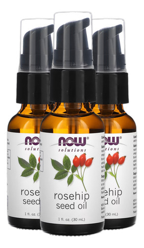 Óleo De Semente Rosa Mosqueta Now Foods 30ml Importado 3un