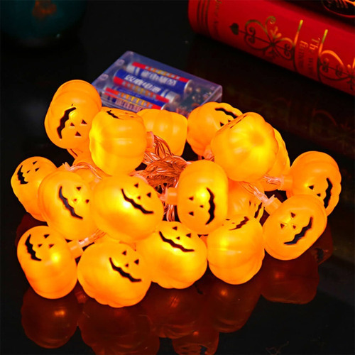Cordão Luz Led Luminaria Abajur Bola Abóbora Halloween - Imagem 7