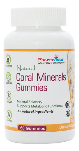 Gomas De Cálcio Pharmvista Coral Com Minerais Residuais - Go
