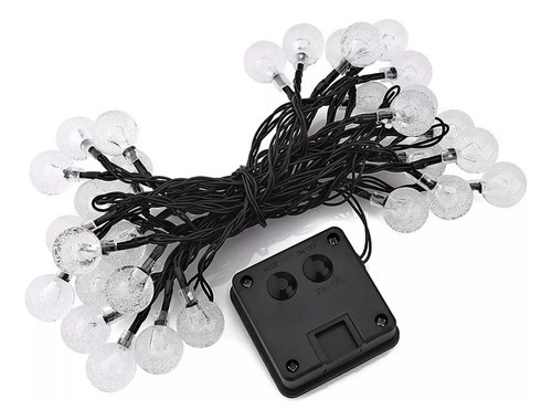 Cordão Varal 200 Leds Bolinha Cristal 22m Luz Solar - Imagem 9