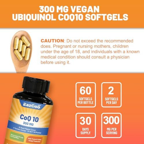 Eazgoo Coqmg Capsules, Suplemento Vegano Para Produção De En - Imagem 7