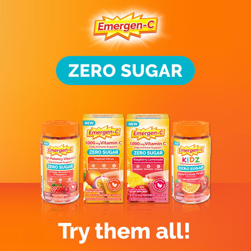 Suplemento Emergen-c Zero Sugar Immune Support Kidz Gummies - Imagem 6