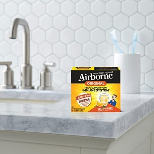 Vitamina C Airborne 1000 Mg 30 Comprimidos Efervescentes - Imagem 12