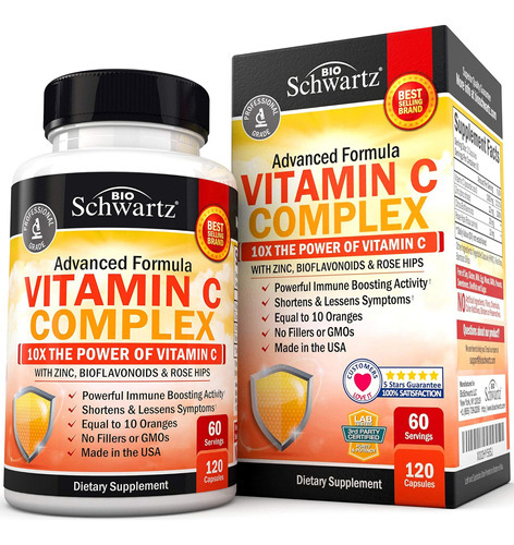 Vitamina C Bioschwartz 1000 Mg 120 Cápsulas