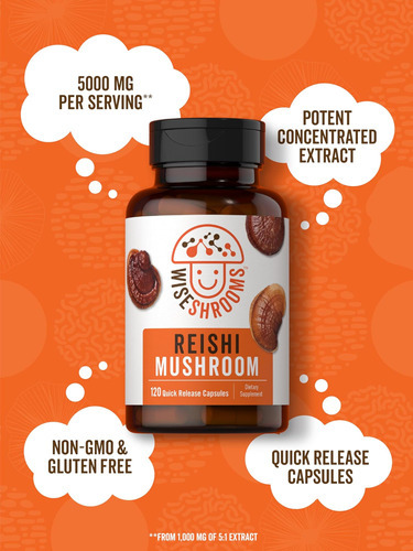 Cápsulas De Cogumelo Carlyle Reishi 5000 Mg | Contagem 120 | - Imagem 4