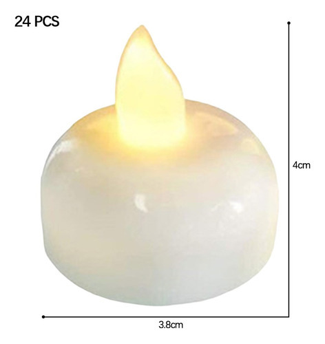 24 X Led Flutuante À Prova D"água Luz De Chá Flutuante - Imagem 9