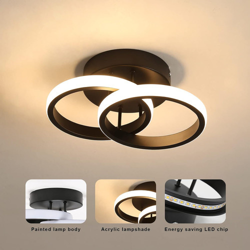 Luminária Pendente Moderna, Quarto, Luz Led De 20 Cm - Imagem 14